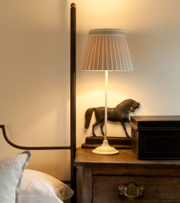 The hamilton broad stripe ribbon lamp shade collection